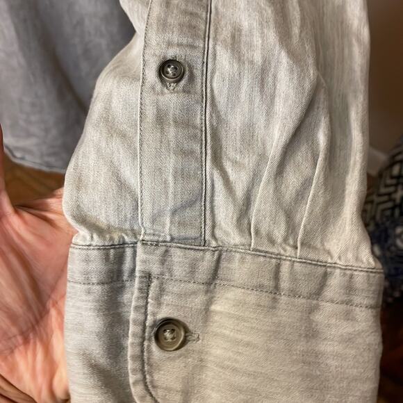 Black Brown 1826 Men's Linen Button-Down Shirt Lightweight & Classic - Picture 4 of 7